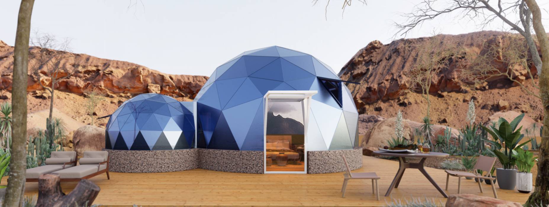 沙河市球形智能光伏玻璃星空房